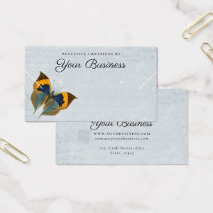 Elegant Butterfly Blue Jewelry Display Card