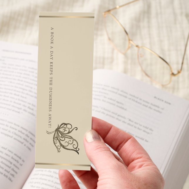 Elegant Butterfly Bookmark (Hand)
