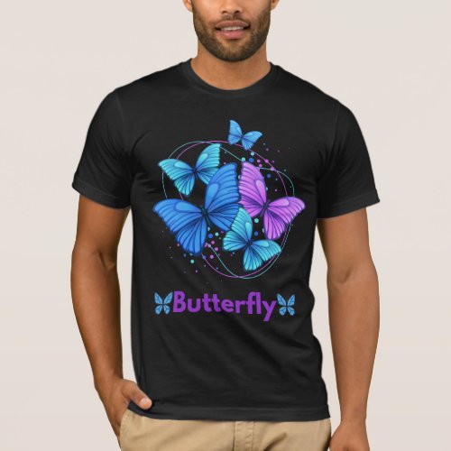 Elegant Butterfly Design T_Shirt T_Shirt