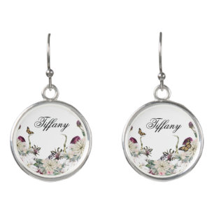 Elegant Butterfly Floral Aesthetic Earrings