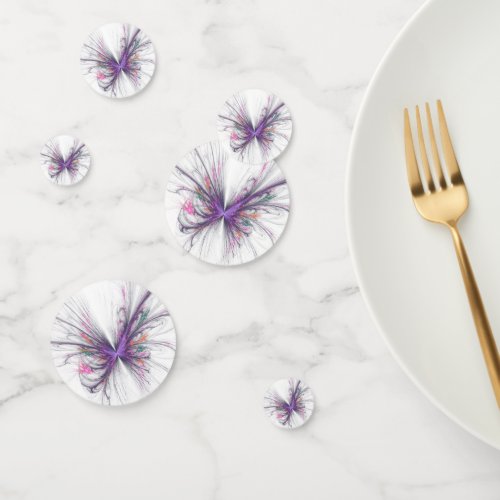 Elegant Butterfly Fractal Confetti