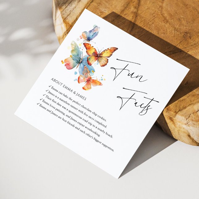 Elegant Butterfly Fun Facts Personalized  Wedding Napkins (Elegant Butterfly Fun Facts Personalized  Wedding Napkins )