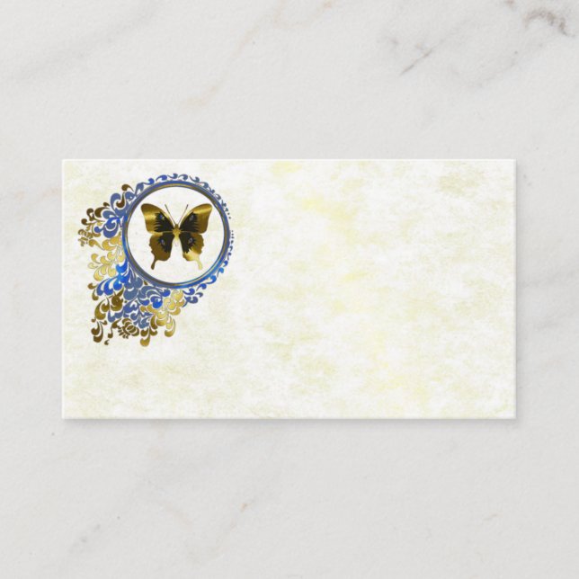 Elegant butterfly Name Place Cards (Front)