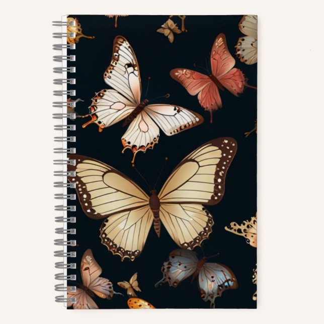 Elegant Butterfly Notebook (Front)