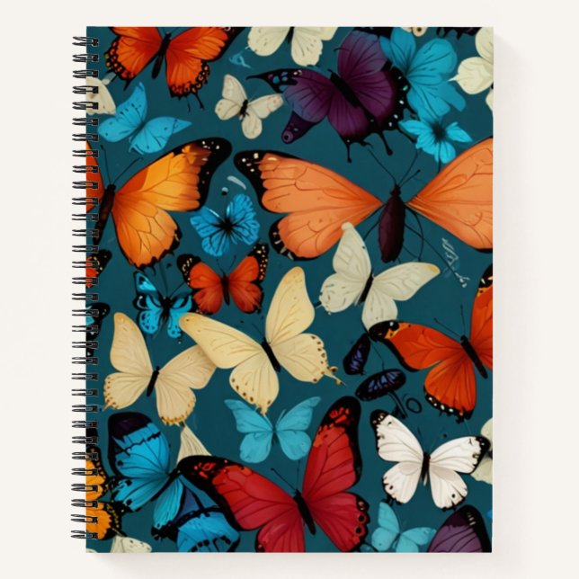 Elegant Butterfly Notebook (Front)