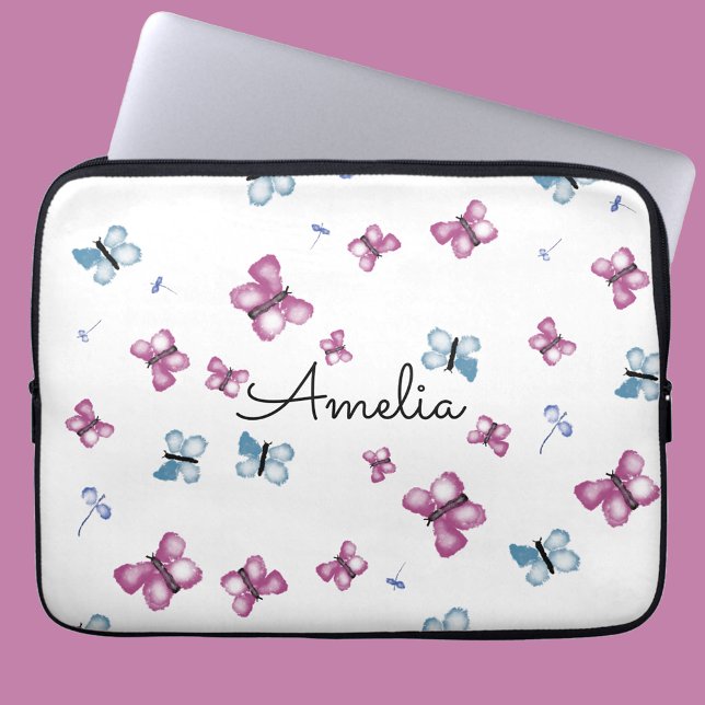 Elegant  Butterfly Peersonalized Laptop Sleeve (Creator Uploaded)