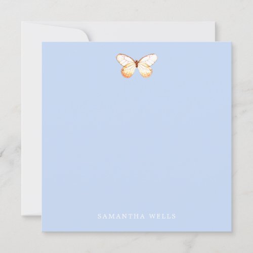 Elegant Butterfly Personalized Thank You 