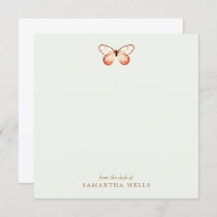 Elegant Butterfly Personalized Thank You