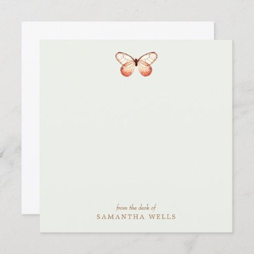 Elegant Butterfly Personalized Thank You 