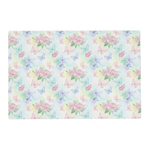 Elegant Butterfly Seamless Print Placemat