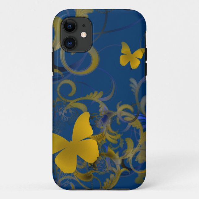 Elegant Butterfly Swirl Case-Mate iPhone Case (Back)