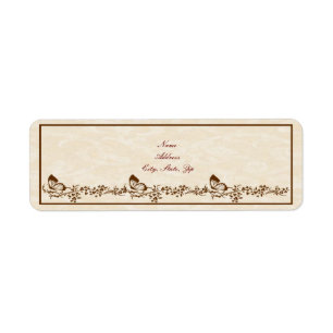 Elegant Butterfly Wedding Address Labels