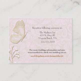 Elegant Butterfly Wedding enclosure cards