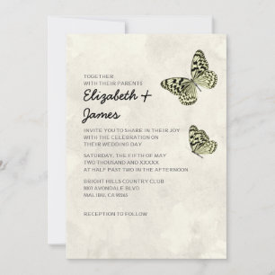 Elegant Butterfly Wedding Invitations