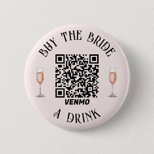 Elegant Buy the BRIDE a Drink QR Button