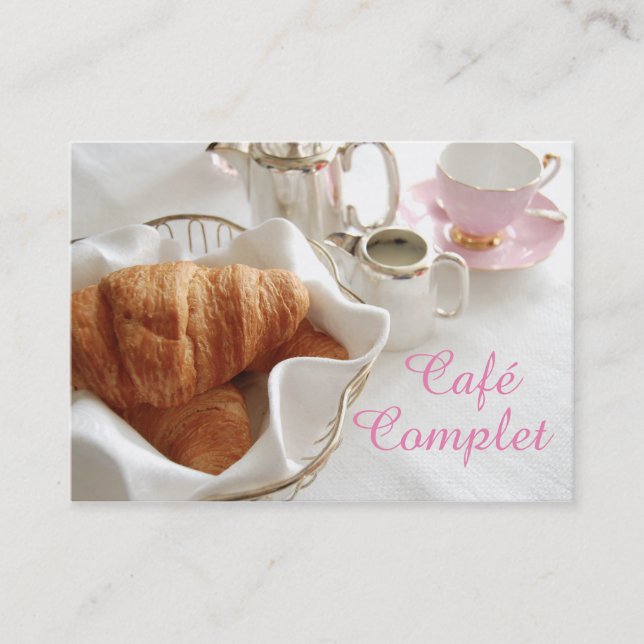 Elegant Café Business Card (Front)