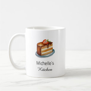 Elegant Cake Baker Pastry Chef Personalized Coffee Mug