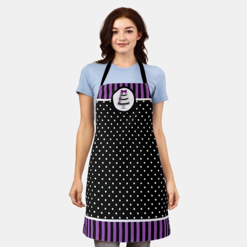 Elegant Cake Baker Polka Dot Apron