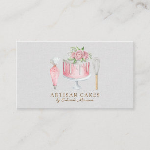 Elegant Cake Bakery  Business Card