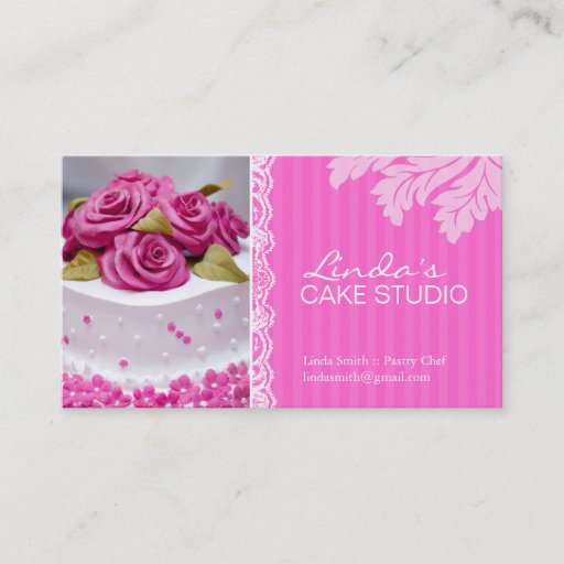Customizable ELEGANT CAKE | BAKERY BUSINESS CARD