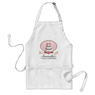 Elegant Cake Bakery Personalized Adult Apron