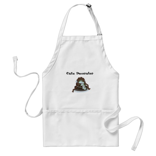 Elegant Cake Decorator Adult Apron (Front)