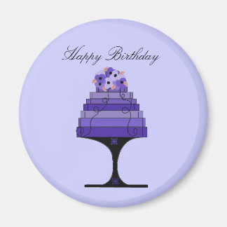 Elegant Cake on a Cake Stand Magnet