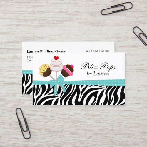 Cake Pops Business Cards