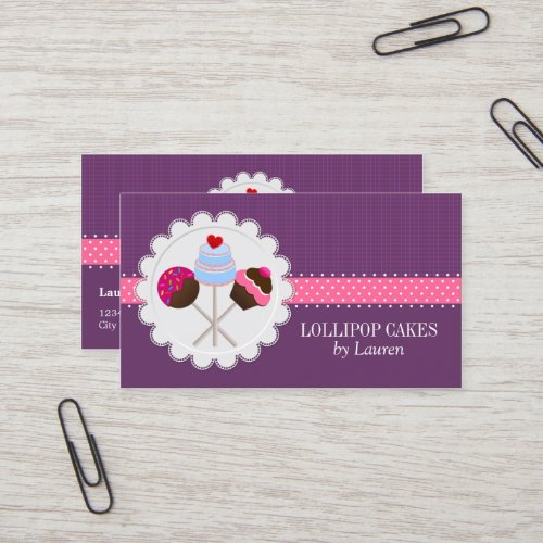 Cake Pops Business Cards