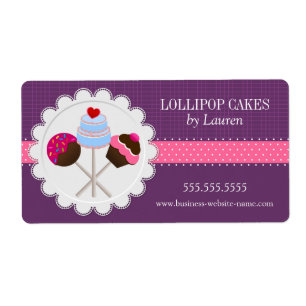 Elegant Cake Pops in Purple Label