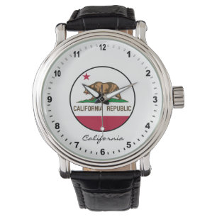 Elegant California Watch & California Flag / USA