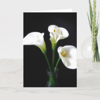 Elegant Calla Lily Flowers 10 Card