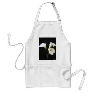 Elegant Calla Lily Flowers 12 Adult Apron