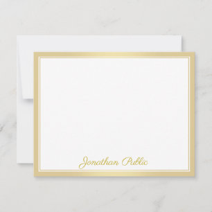 Elegant Calligraphed Gold Script Text Template