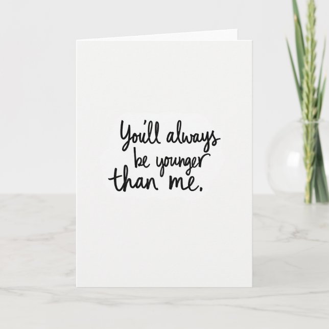 Elegant Calligraphy Birthday Card (Front)