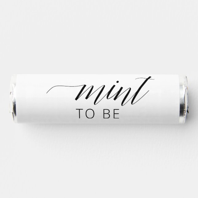 Elegant Calligraphy Black And White Breath Savers® Mints (Front)