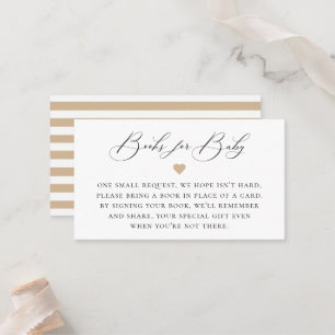 Elegant Calligraphy Book Request Enclosure Card