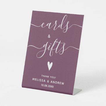 Elegant Calligraphy Burgundy Wedding Cards & Gifts