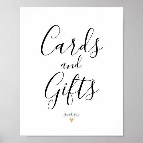 Elegant Calligraphy Cards and Gifts Sign