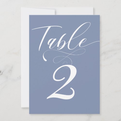 Elegant Calligraphy Classic Wedding Table Number - Elegant Calligraphy Classic Wedding Table Number