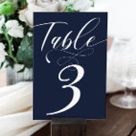Elegant Calligraphy Classic Wedding Table Number<br><div class="desc">Elegant Calligraphy Classic Wedding Table Number</div>