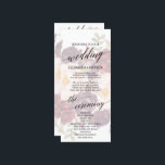Elegant Calligraphy | Faded Floral Wedding Program<br><div class="desc">This elegant calligraphy faded floral wedding program is perfect for a fall wedding. The design features romantic and whimsical typography overlaying a gorgeous bouquet of blush pink, marsala and burgundy flowers. nclude the name of the bride and groom, the wedding date and location, thank you message, order of service, bridal...</div>