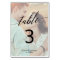 Elegant Calligraphy | Faded Photo Table Number