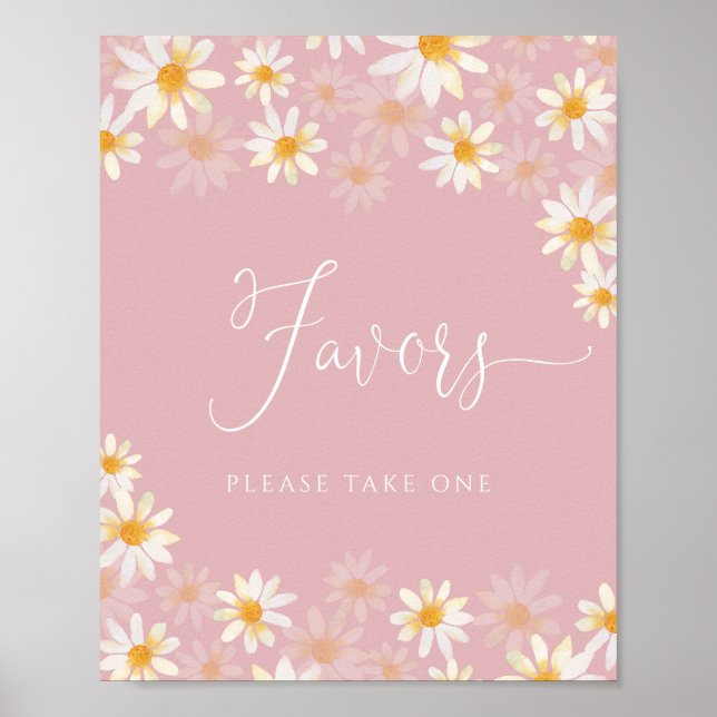Elegant Calligraphy Favors Poster (Front)