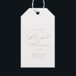 Elegant Calligraphy Gold Bridal Shower  Gift Tags<br><div class="desc">These elegant calligraphy Gold bridal shower gift tags are perfect for a rustic wedding shower. The simple and stylish design features classic and fancy script typography in gold.</div>