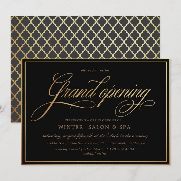 Salon Invitations Zazzle