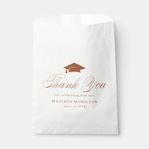Elegant Calligraphy Graduation Thank You Favor Bag
