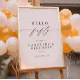 Elegant Calligraphy Hello 50 Birthday Welcome Sign | Zazzle