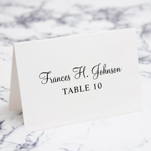 Elegant Calligraphy Individual Place Cards