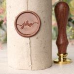 Elegant Calligraphy Initial Monogram Wedding Wax Seal Stamp<br><div class="desc">Elegant Calligraphy Initial Monogram Wedding Wax Seal Stamp</div>